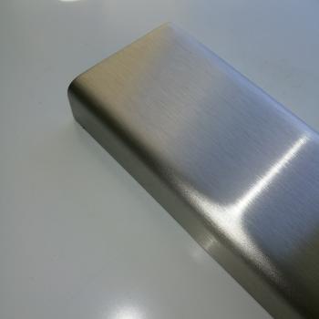 Edelstahl U-Profil V2A K240 geschliffen 1,5 mm